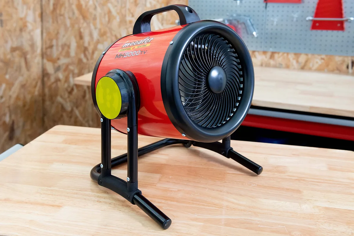 Vista 2 de Mecafer Turbo mh3000vt Calefactor de Aire para Taller 3000W
