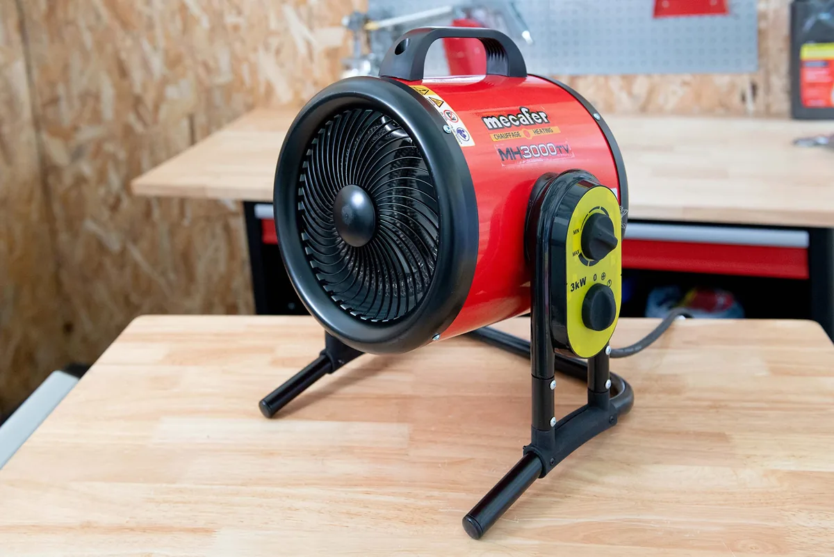 Vista 3 de Mecafer Turbo mh3000vt Calefactor de Aire para Taller 3000W