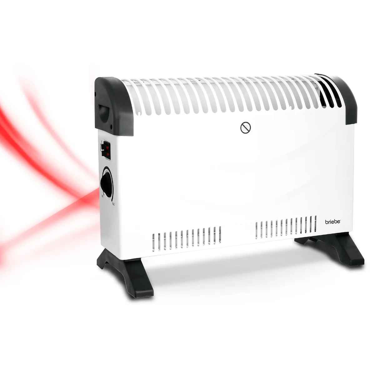 Vista 2 de briebe Radiador Convector Eléctrico 2000W con 3 Niveles